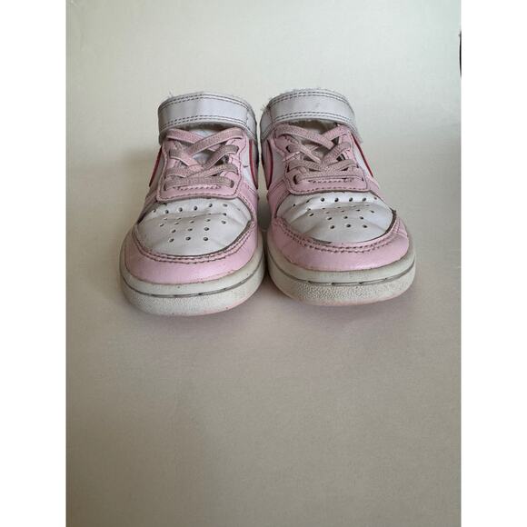 Nike Court Borough Low Recraft Sneakers Toddler Shoes White Pink Foam DQ0473-100 - Picture 2 of 9